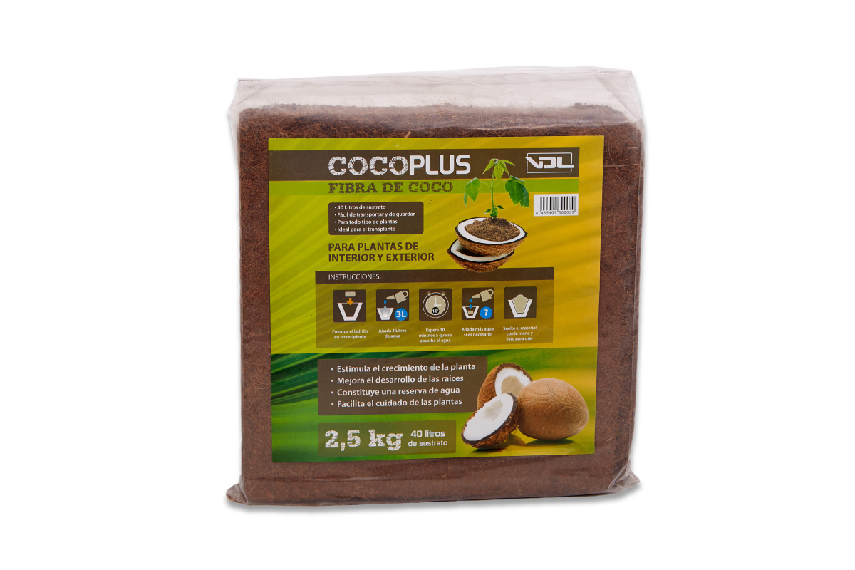 Ladrillo de coco 2.5 kg - 40 l vdl