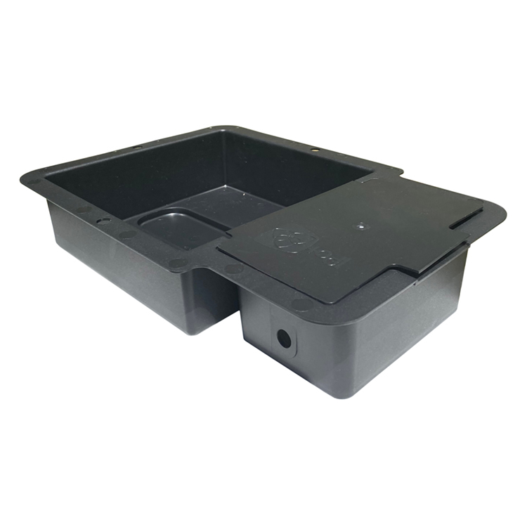 Bandeja autopot con tapa 1 pot 9mm negra